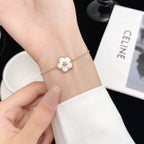 VCA LUCKY SPRING ROSE GOLD MOP BRACELET