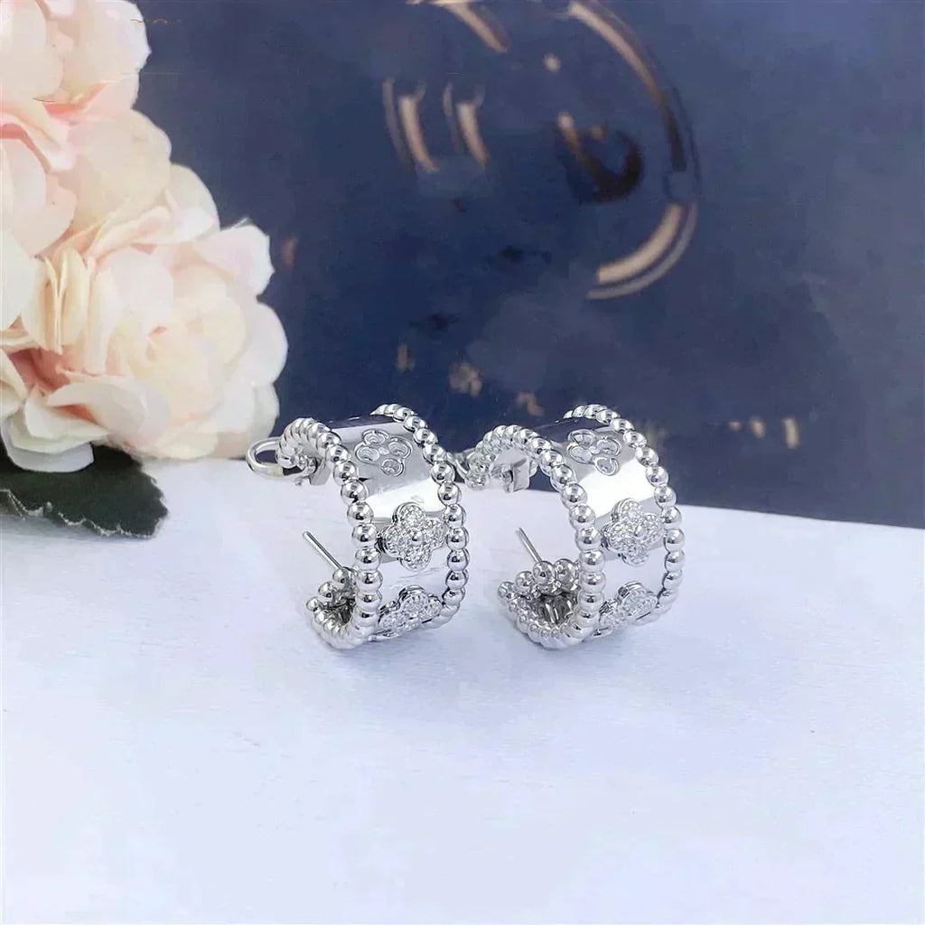 VCA PERLEE DIAMOND EARRINGS