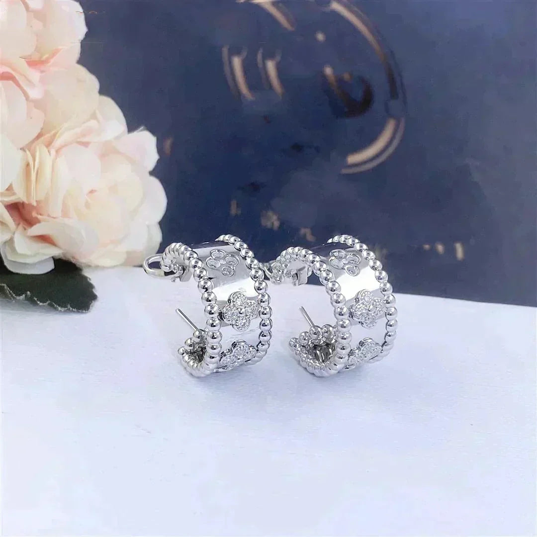 VCA PERLEE DIAMOND EARRINGS