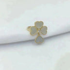 VCA SWEET CLOVER WHITE MOP RING